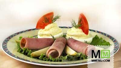 Яйца, фаршированные сырным кремом Яйца, фаршированные сырным кремом