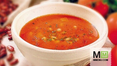 Суп из фасоли с томатом