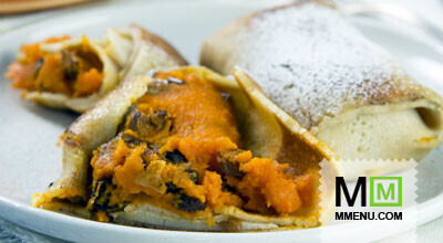 Блинчики с морковью и изюмом Блинчики с морковью и изюмом