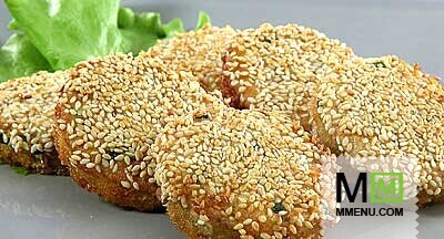 Тосты с креветками и кунжутом Тосты с креветками и кунжутом