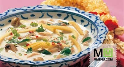 Куриный суп с кокосом и имбирем Куриный суп с кокосом и имбирем