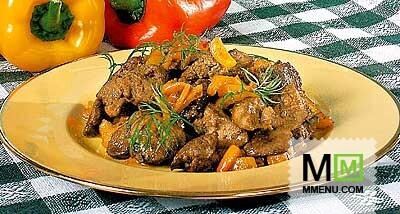 Куриная печень по-индонезийски Куриная печень по-индонезийски