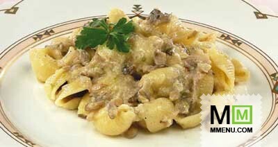 «Ракушки» в грибном соусе «Ракушки» в грибном соусе
