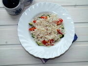 Приготовление блюда по рецепту - Рисовый салат с овощами. Шаг 2