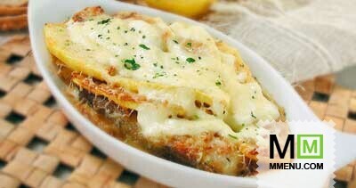 Сом, запеченный с кабачками Сом, запеченный с кабачками