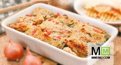 Скумбрия, запеченная с маринованным красным п Скумбрия, запеченная с маринованным красным п