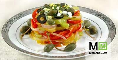 Перец с каперсами и маслинами Перец с каперсами и маслинами