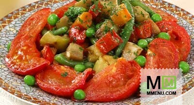 Рагу из кабачков и баклажанов Рагу из кабачков и баклажанов