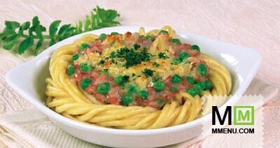 Макароны с горошком и сыром Макароны с горошком и сыром