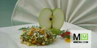 Салат с сельдью и овощами (2)
