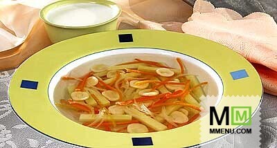 Суп картофельный с салмой (лапшой) Суп картофельный с салмой (лапшой)