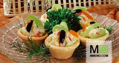 Тарталетки с закуской Тарталетки с закуской