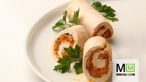 Рулетики куриные паровые Рулетики куриные паровые