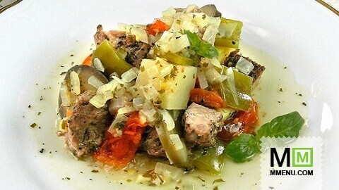 Баранина с овощами Баранина с овощами