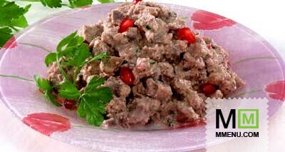 Куриные потрошки с орехами Куриные потрошки с орехами