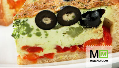 Пирог с маслинами и брокколи Пирог с маслинами и брокколи