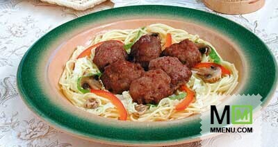 Свиные фрикадельки с овощами Свиные фрикадельки с овощами