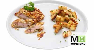 Шницель в миндальной корочке Шницель в миндальной корочке