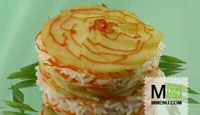 Картофель с рисом Картофель с рисом