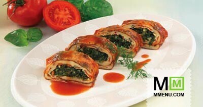 Рулет из шпината Рулет из шпината