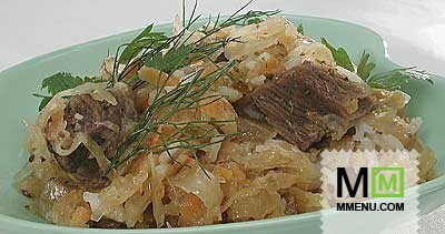 Гуляш из квашеной капусты с рисом Гуляш из квашеной капусты с рисом