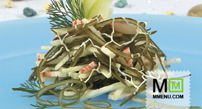 Морская капуста с крабами Морская капуста с крабами
