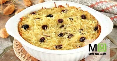Суфле из лапши с миндалем и медом Суфле из лапши с миндалем и медом