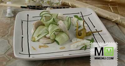 Салат из курицы с огурцом Салат из курицы с огурцом