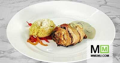 Фаршированный рулет из куриной ножки Фаршированный рулет из куриной ножки