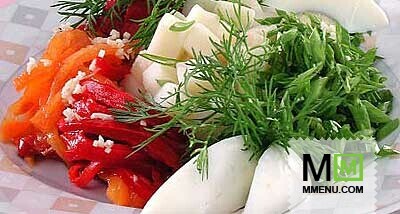 Салат из перца и картофеля Салат из перца и картофеля