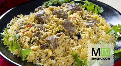 Бириани с мясом ягненка и орехами кешью Бириани с мясом ягненка и орехами кешью