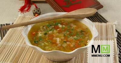 Овощной суп с фасолью