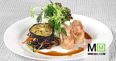 Куриный рулет с креветками Куриный рулет с креветками