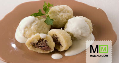 Клецки из бульбы с мясом Клецки из бульбы с мясом