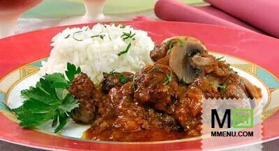 Печень жареная с рисом Печень жареная с рисом