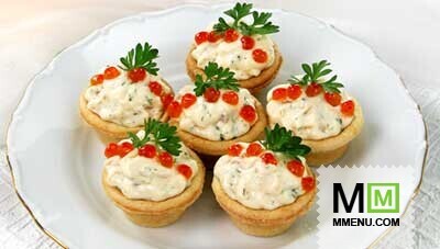 Тарталетки с муссом из лосося Тарталетки с муссом из лосося