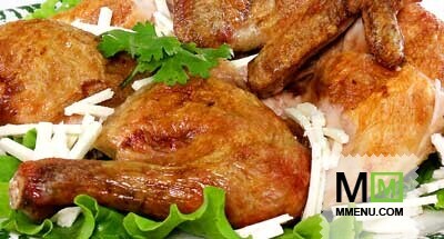 Курица, запеченная с сыром сулугуни Курица, запеченная с сыром сулугуни
