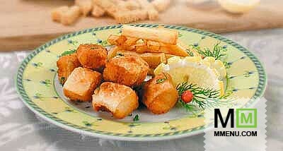 Морской гребешок, жаренный во фритюре Морской гребешок, жаренный во фритюре