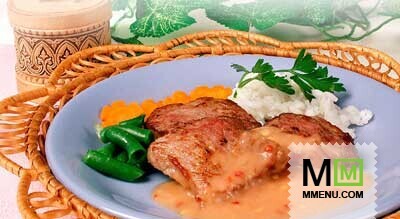 Свинина с соусом из красного перца Свинина с соусом из красного перца