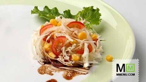 Салат из капусты и кукурузы Салат из капусты и кукурузы