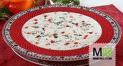 Холодный суп с овощами Холодный суп с овощами