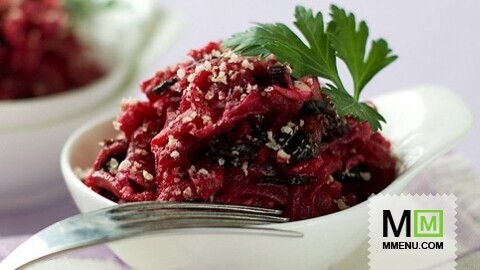 Салат из свеклы с черносливом и орехами Салат из свеклы с черносливом и орехами