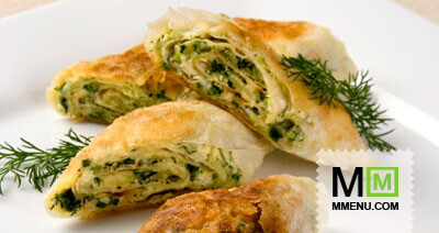 Рулетики с сыром и зеленью Рулетики с сыром и зеленью