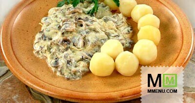 Подосиновики в сметанном соусе Подосиновики в сметанном соусе