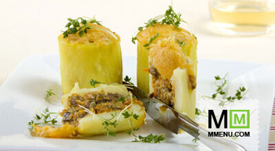 Картофель, фаршированный печенкой Картофель, фаршированный печенкой