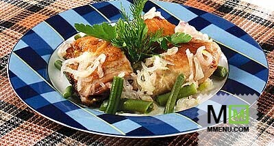 Борани из цыплят со стручковой фасолью Борани из цыплят со стручковой фасолью