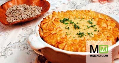 Овощная запеканка с семенами подсолнечника Овощная запеканка с семенами подсолнечника