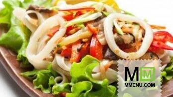 Салат из морского коктейля (готового) очень простой Салат из морского коктейля (готового) очень простой
