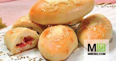 Пирожки с сыром и ветчиной Пирожки с сыром и ветчиной