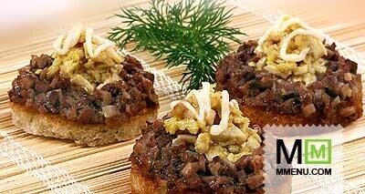 Канапе с мясом цыпленка Канапе с мясом цыпленка